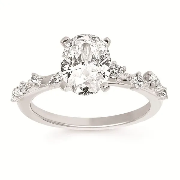 14kt White Gold Diamond Semi-Mount Ring Don's Jewelry & Design Washington, IA