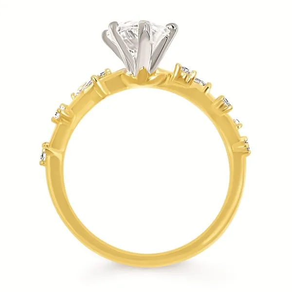 14kt Yellow Gold Diamond Semi-Mount Ring Image 2 Don's Jewelry & Design Washington, IA