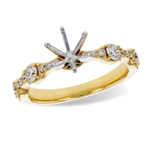 14kt Yellow Gold Semi-Mount Engagement Ring Don's Jewelry & Design Washington, IA