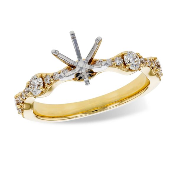 14kt Yellow Gold Semi-Mount Engagement Ring Don's Jewelry & Design Washington, IA