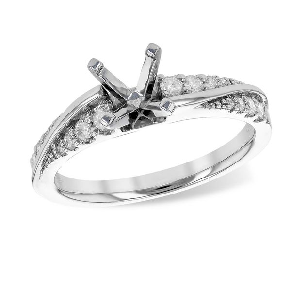 14kt White Gold Diamond Semi-Mount Ring Image 2 Don's Jewelry & Design Washington, IA