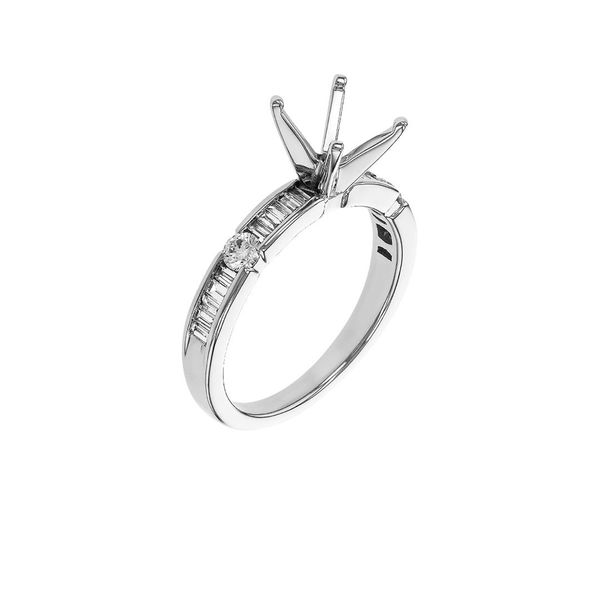 14kt White Gold Semi-Mount Ring Image 2 Don's Jewelry & Design Washington, IA