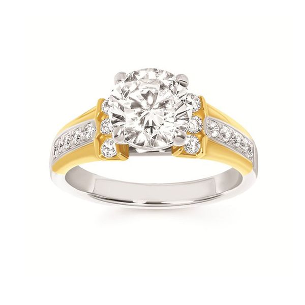 14kt Two Tone Diamond Semi-Mount Ring Don's Jewelry & Design Washington, IA