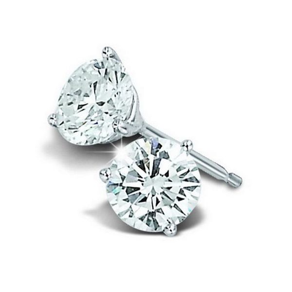 14kt White Gold 3/4ct Diamond Stud Earrings Don's Jewelry & Design Washington, IA