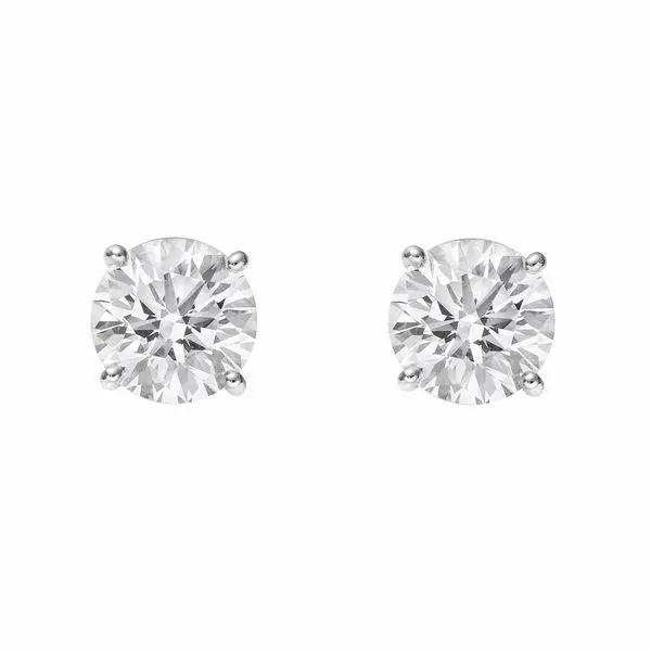 14kt White Gold 1/2ct Diamond Stud Earrings Don's Jewelry & Design Washington, IA