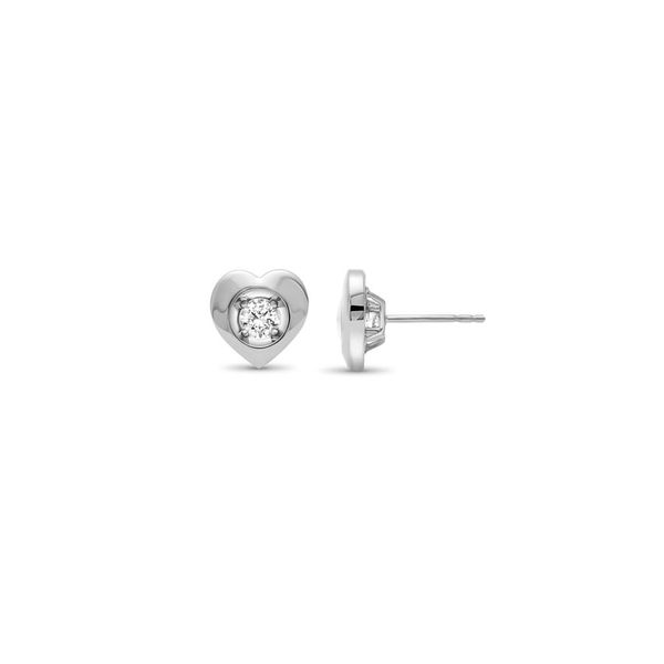 10kt White Gold 1/7ct Diamond Stud Earrings Don's Jewelry & Design Washington, IA