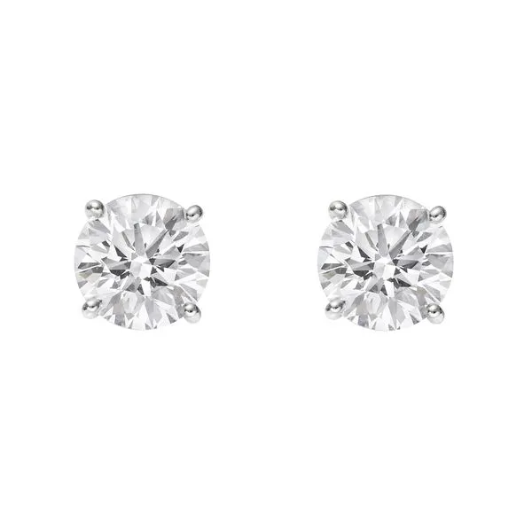 14kt White Gold 1/2ct Diamond Stud Earrings Don's Jewelry & Design Washington, IA