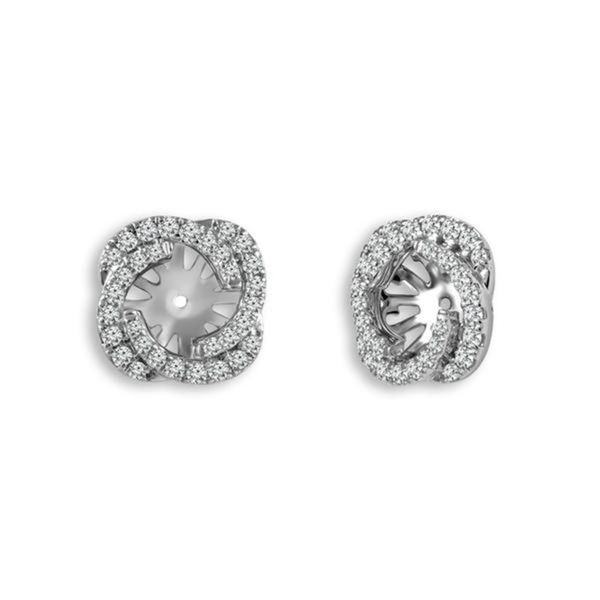 14kt White Gold Diamond Earring Jackets Don's Jewelry & Design Washington, IA