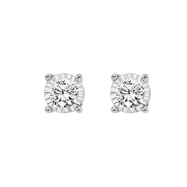 14kt White Gold Diamond Earrings Don's Jewelry & Design Washington, IA