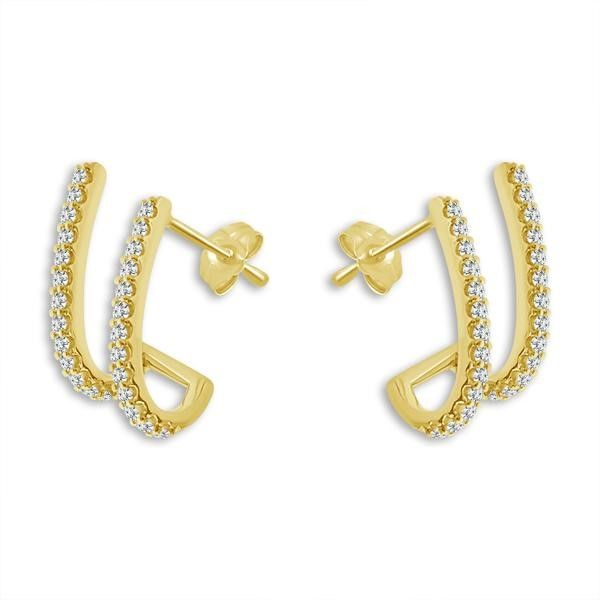 14kt Yellow Gold Diamond Earrings  Don's Jewelry & Design Washington, IA