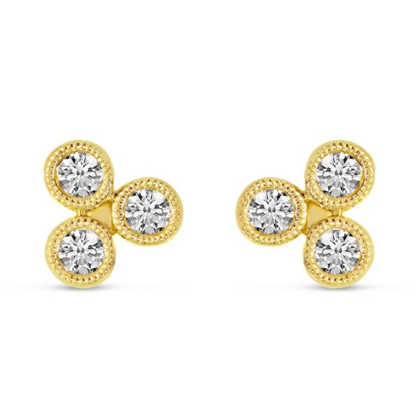 14kt Yellow Gold Diamond Stud Earrings Don's Jewelry & Design Washington, IA