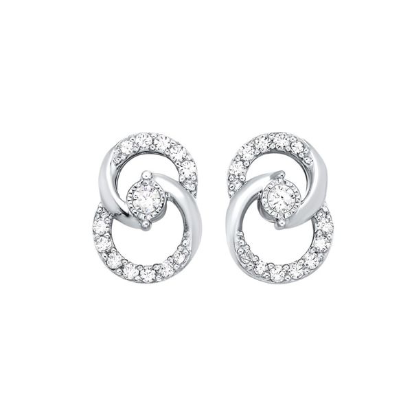 10kt White Gold Diamond Stud Earrings Don's Jewelry & Design Washington, IA