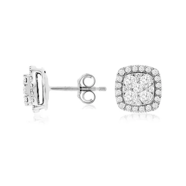 14kt White Gold Diamond Earrings Don's Jewelry & Design Washington, IA