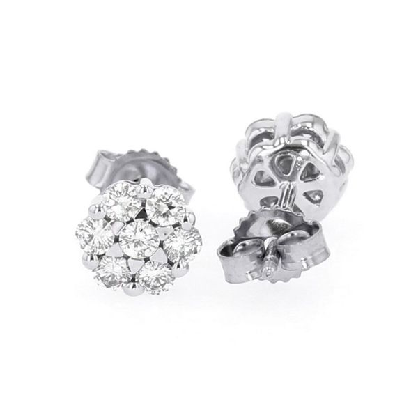 14kt White Gold Diamond Stud Earrings Don's Jewelry & Design Washington, IA