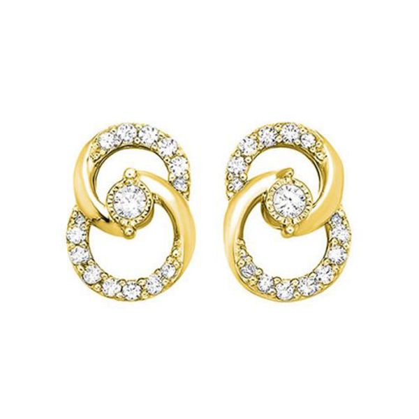 10kt Yellow Gold Diamond Earrings Don's Jewelry & Design Washington, IA