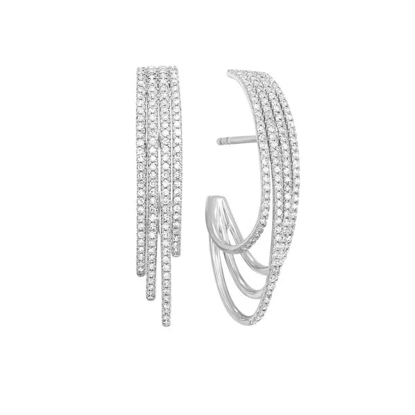 10kt White Gold Hoop Earrings Don's Jewelry & Design Washington, IA