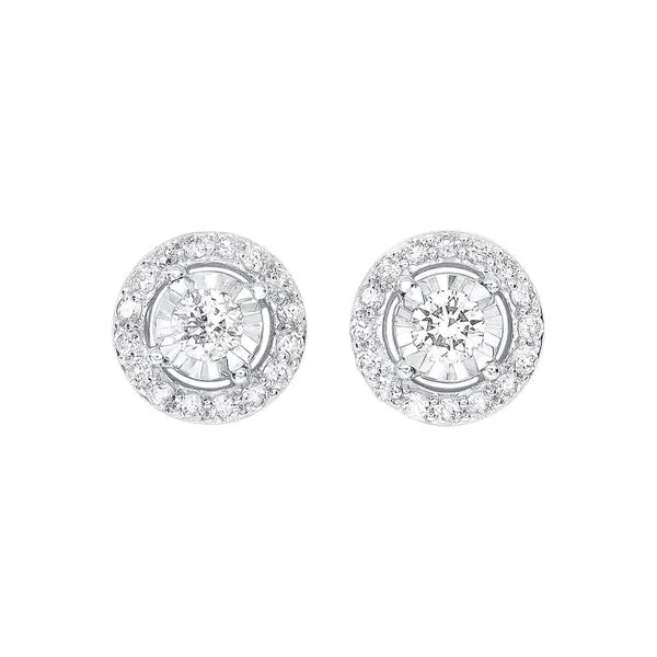 14kt White Gold Diamond Stud Earrings Don's Jewelry & Design Washington, IA