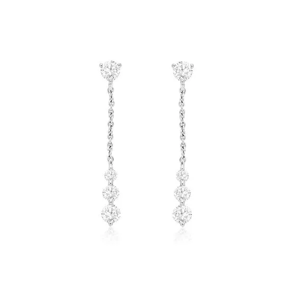 14kt White Gold Diamond Earrings Don's Jewelry & Design Washington, IA