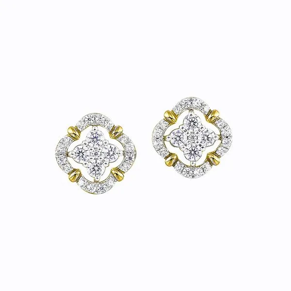 14kt Yellow Gold Diamond Earrings Don's Jewelry & Design Washington, IA