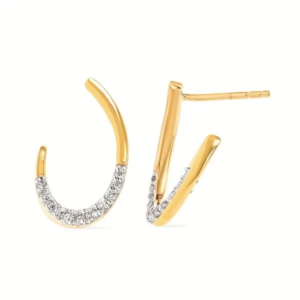 14kt Yellow Gold Diamond Earrings Don's Jewelry & Design Washington, IA