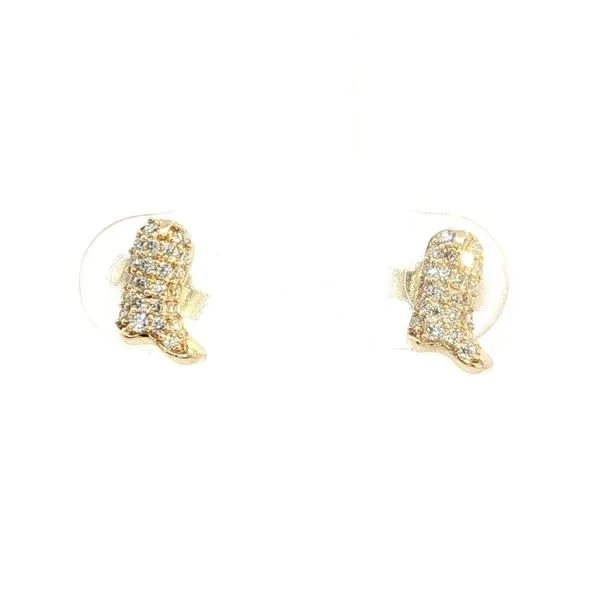 14kt Yellow Gold Diamond Stud Earrings Don's Jewelry & Design Washington, IA