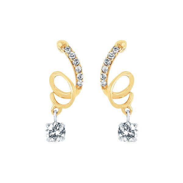 14kt Yellow Gold Diamond Earrings Don's Jewelry & Design Washington, IA