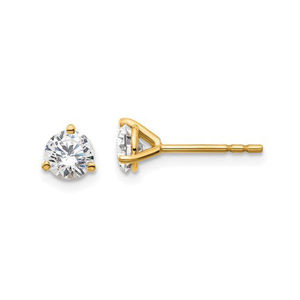 Gold 0.80ct Diamond Stud Earrings Don's Jewelry & Design Washington, IA
