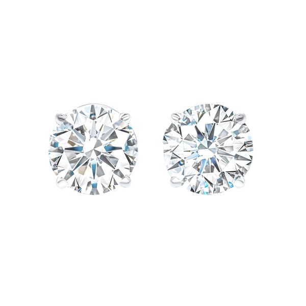 14kt White Gold Diamond Earrings Don's Jewelry & Design Washington, IA