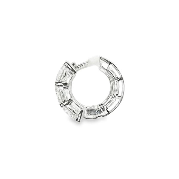 Lab Grown Diamond Hoop Earrings Image 2 Don's Jewelry & Design Washington, IA