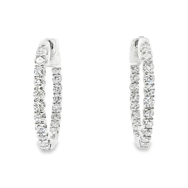 Lab Grown Diamond Hoop Earrings Don's Jewelry & Design Washington, IA