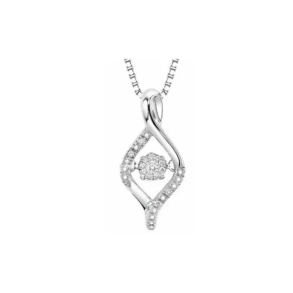 Sterling Silver Rhythm of Love Diamond Necklace Don's Jewelry & Design Washington, IA