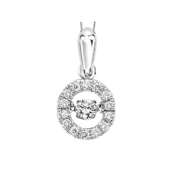 10kt White Gold Rhythm of Love Diamond Necklace Don's Jewelry & Design Washington, IA