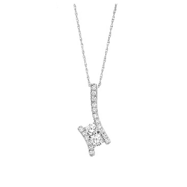 14kt White Gold Twogether 1/2ct Diamond Necklace Don's Jewelry & Design Washington, IA