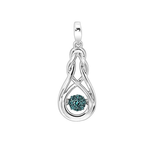 Sterling Silver Blue Diamond Necklace Don's Jewelry & Design Washington, IA
