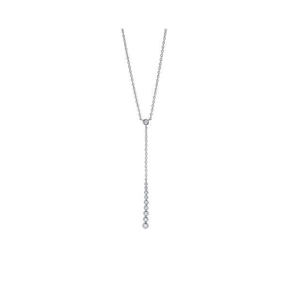 Sterling Silver Diamond Lariat Necklace Don's Jewelry & Design Washington, IA