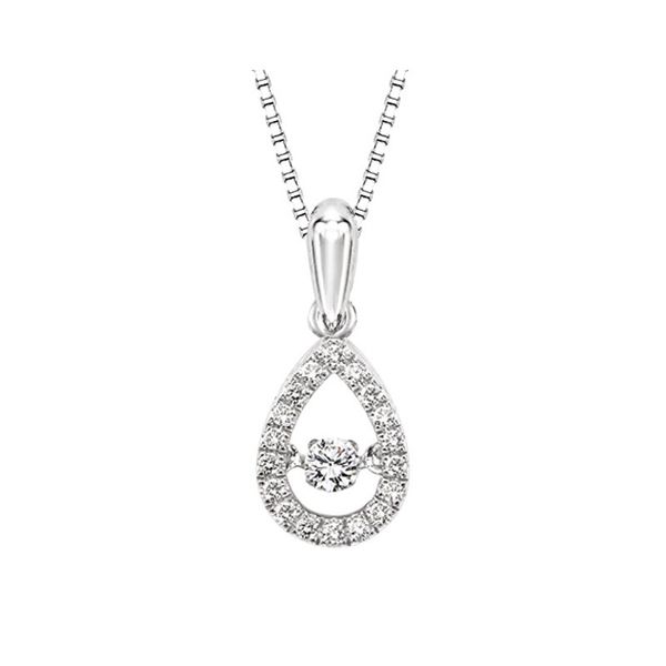 10kt White Gold Rhythm of Love Diamond Necklace Don's Jewelry & Design Washington, IA