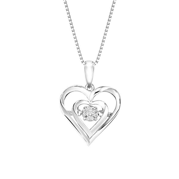 Sterling Silver Rhythm of Love Diamond Necklace Don's Jewelry & Design Washington, IA