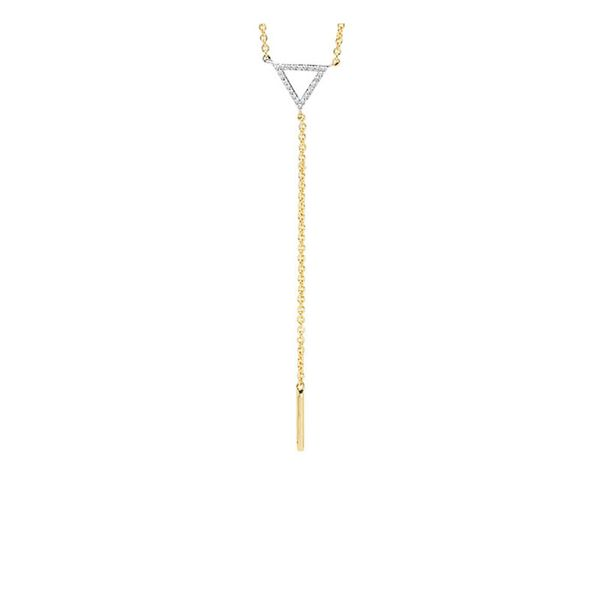 10kt Yellow Gold Diamond Lariat Necklace Don's Jewelry & Design Washington, IA