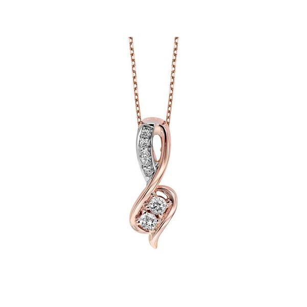 14kt Rose Gold Diamond Necklace Don's Jewelry & Design Washington, IA