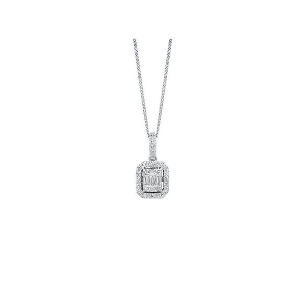 14kt White Gold Baguette Diamond Necklace Don's Jewelry & Design Washington, IA