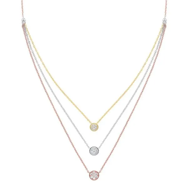 14kt Tri-Color Diamond Necklace Don's Jewelry & Design Washington, IA