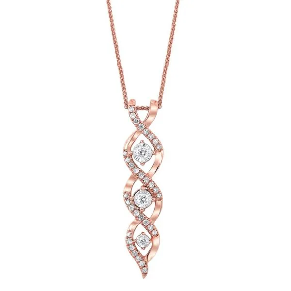 14kt Rose Gold Diamond Necklace Don's Jewelry & Design Washington, IA
