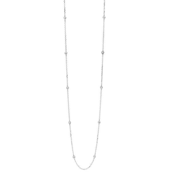 14kt White Gold Diamond by the Yard Necklace Don's Jewelry & Design Washington, IA