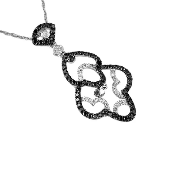 14kt White Gold Black Diamond Necklace Don's Jewelry & Design Washington, IA