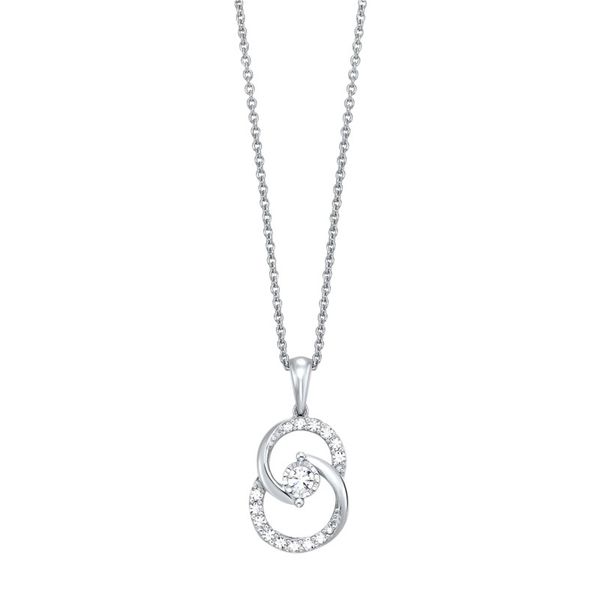 10kt White Gold Diamond Necklace Don's Jewelry & Design Washington, IA