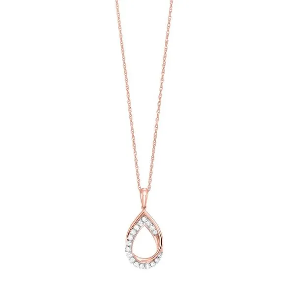 10kt Rose Gold Diamond Necklace Don's Jewelry & Design Washington, IA