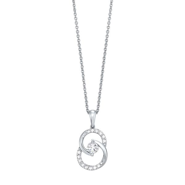 10kt White Gold Diamond Necklace Don's Jewelry & Design Washington, IA