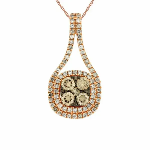 14kt Rose Gold Mocha Diamond Necklace Don's Jewelry & Design Washington, IA