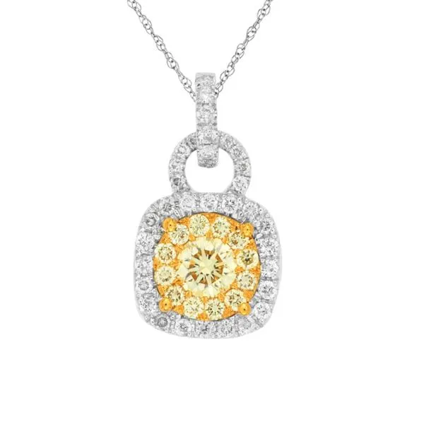 14kt White Gold Yellow Diamond Necklace Don's Jewelry & Design Washington, IA