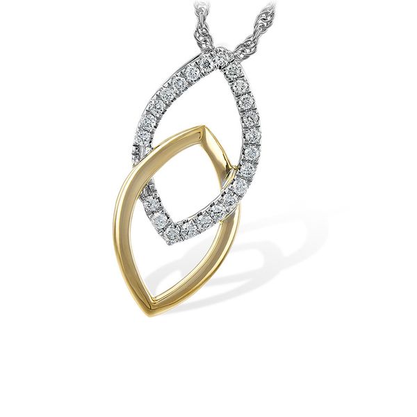 14kt Two Tone Diamond Necklace Don's Jewelry & Design Washington, IA